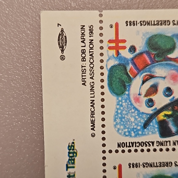 American Lung Association 'The Christmas Seal People' 1985 Snowman holiday - Picture 5 of 5